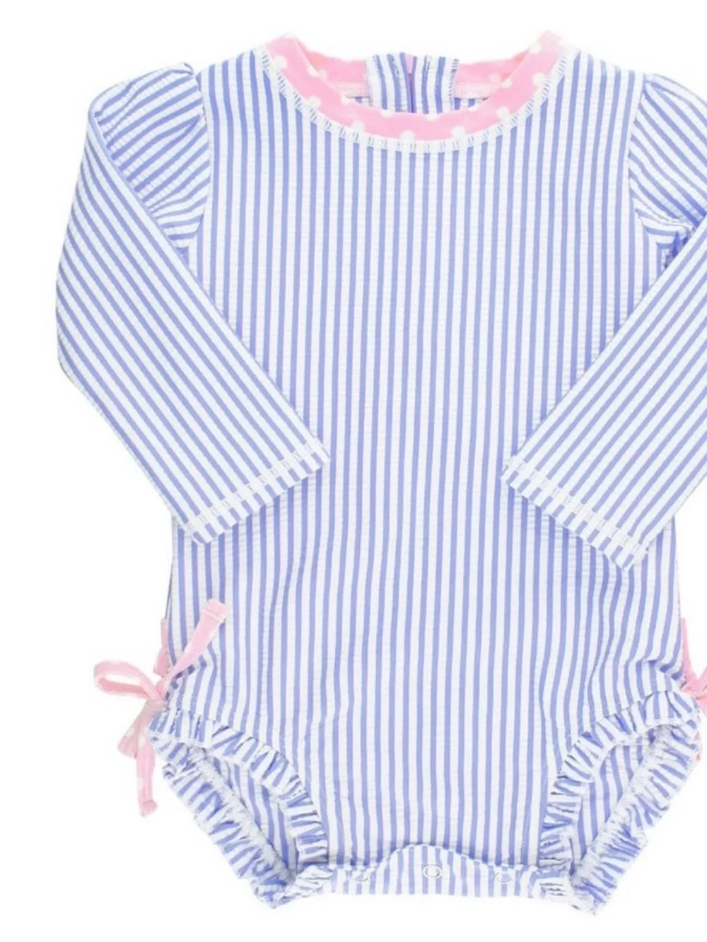Ruffle Butts Seersucker Swim Size 0-3 months